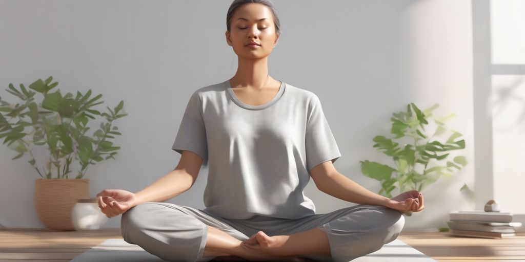 person meditating