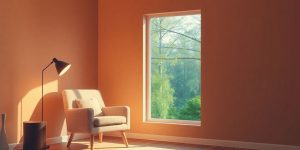 Cozy chair in a peaceful room with natural light.