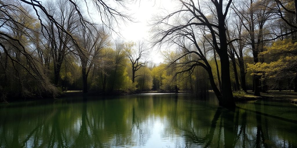 A tranquil lake scene for self-reflection and growth.